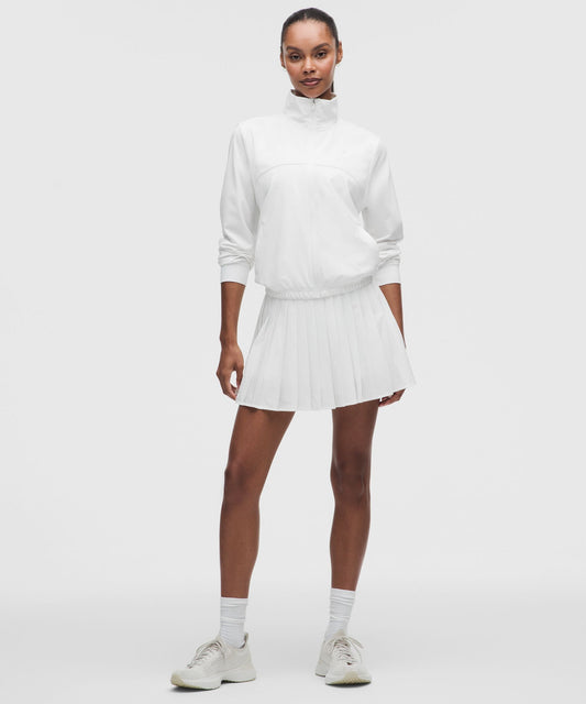 High-Rise Pleated Tennis SkirtLong
