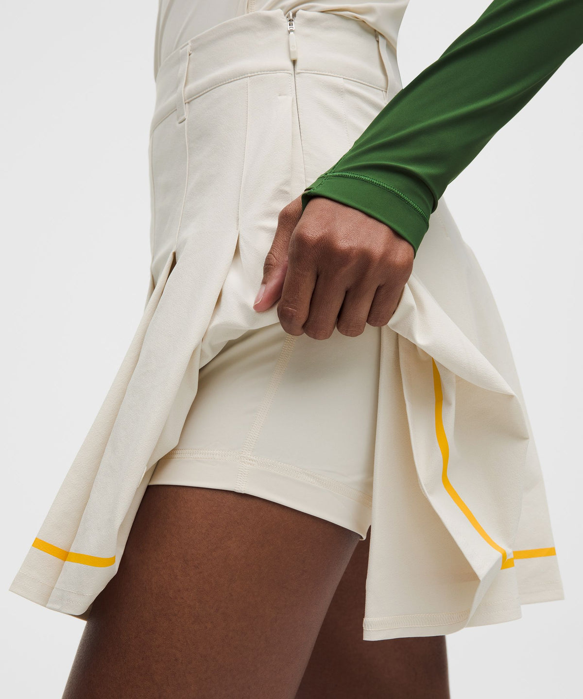 Box-Pleat High-Rise A-line Golf Skirt