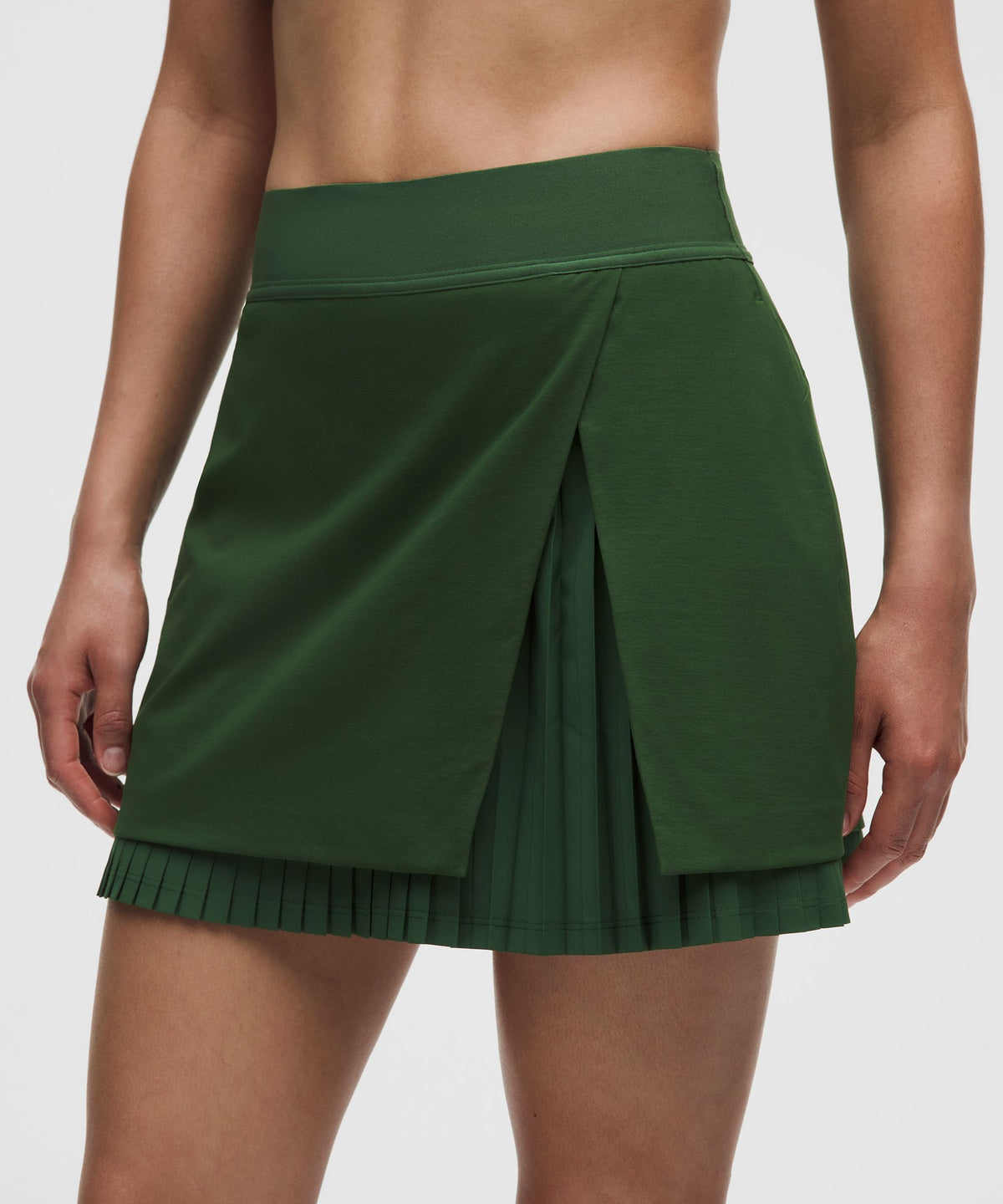 Water-Repellent Pleated High-Rise Golf Skirt