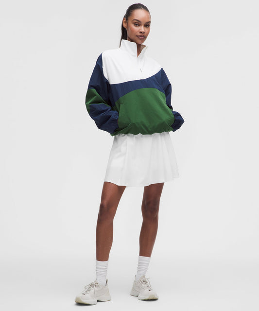 A-Line Side-Pleat Tennis SkirtLong