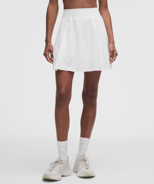 A-Line Side-Pleat Tennis SkirtLong