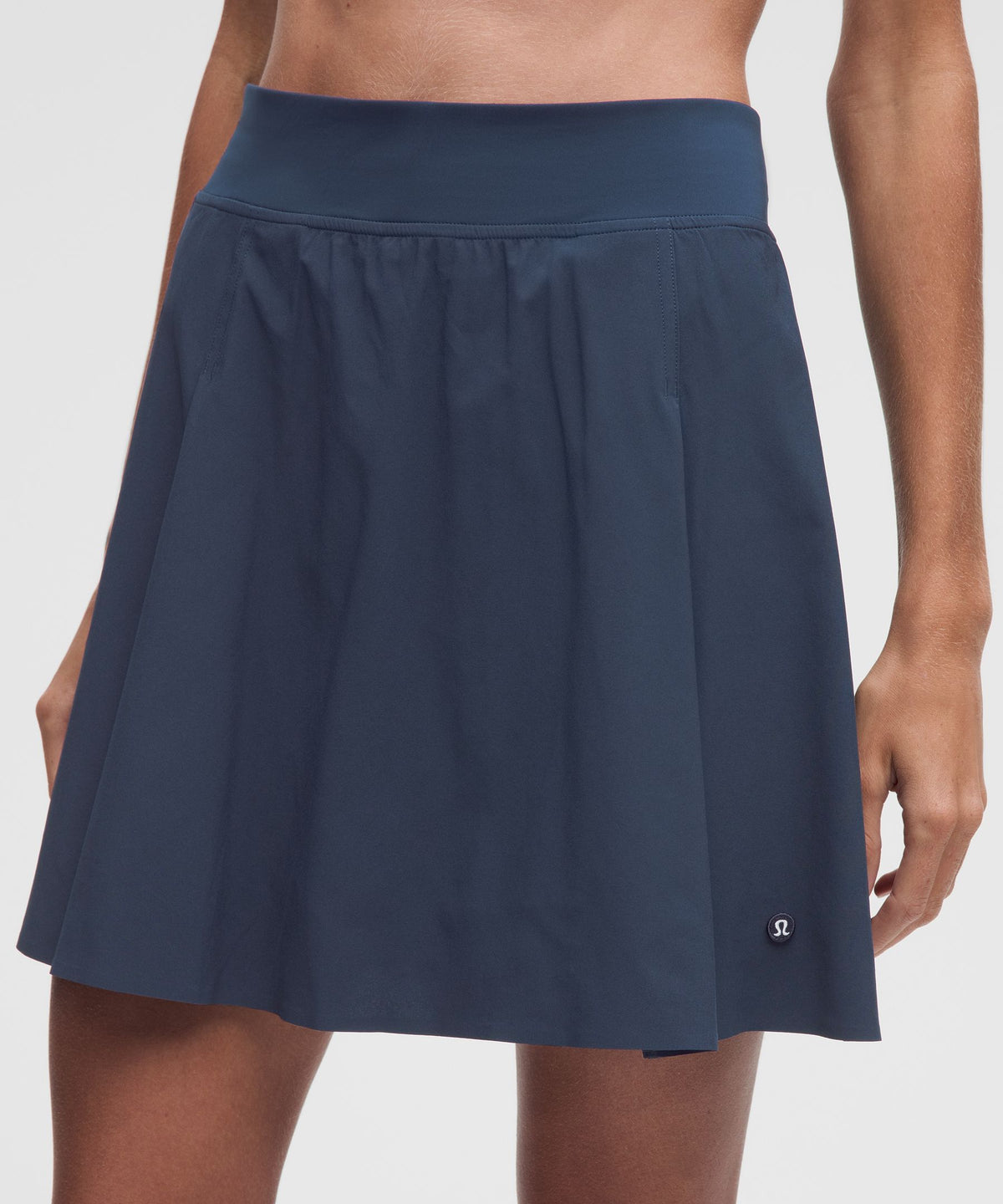 A-Line Side-Pleat Tennis SkirtLong