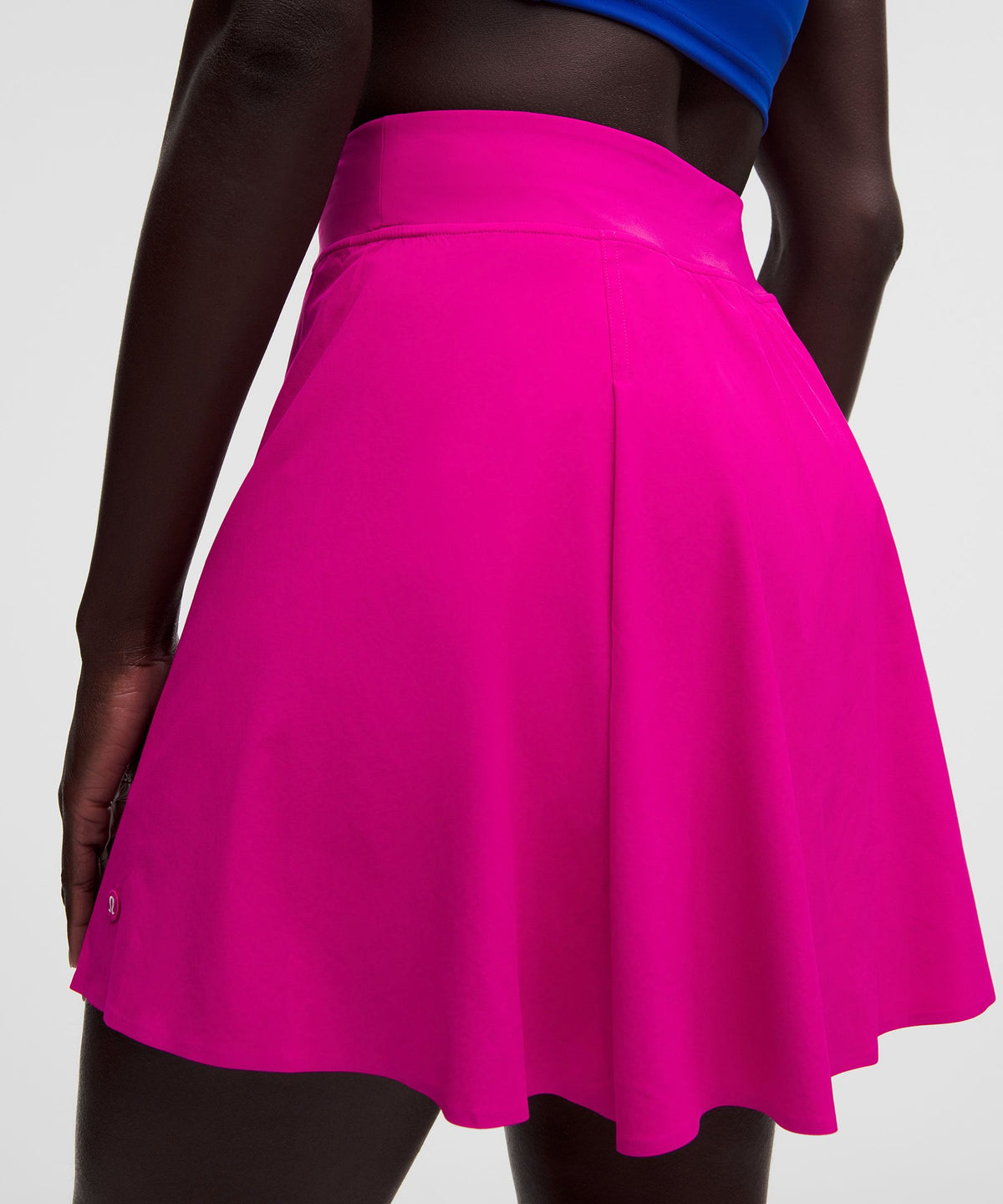 A-Line Side-Pleat Tennis SkirtLong