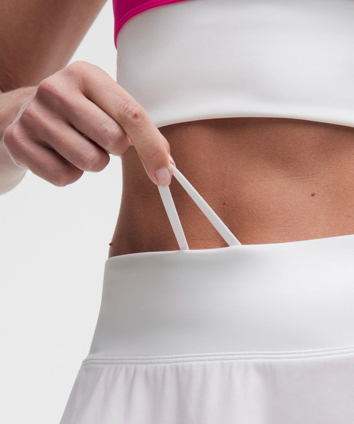 Layered Long-Liner Tennis Skirt