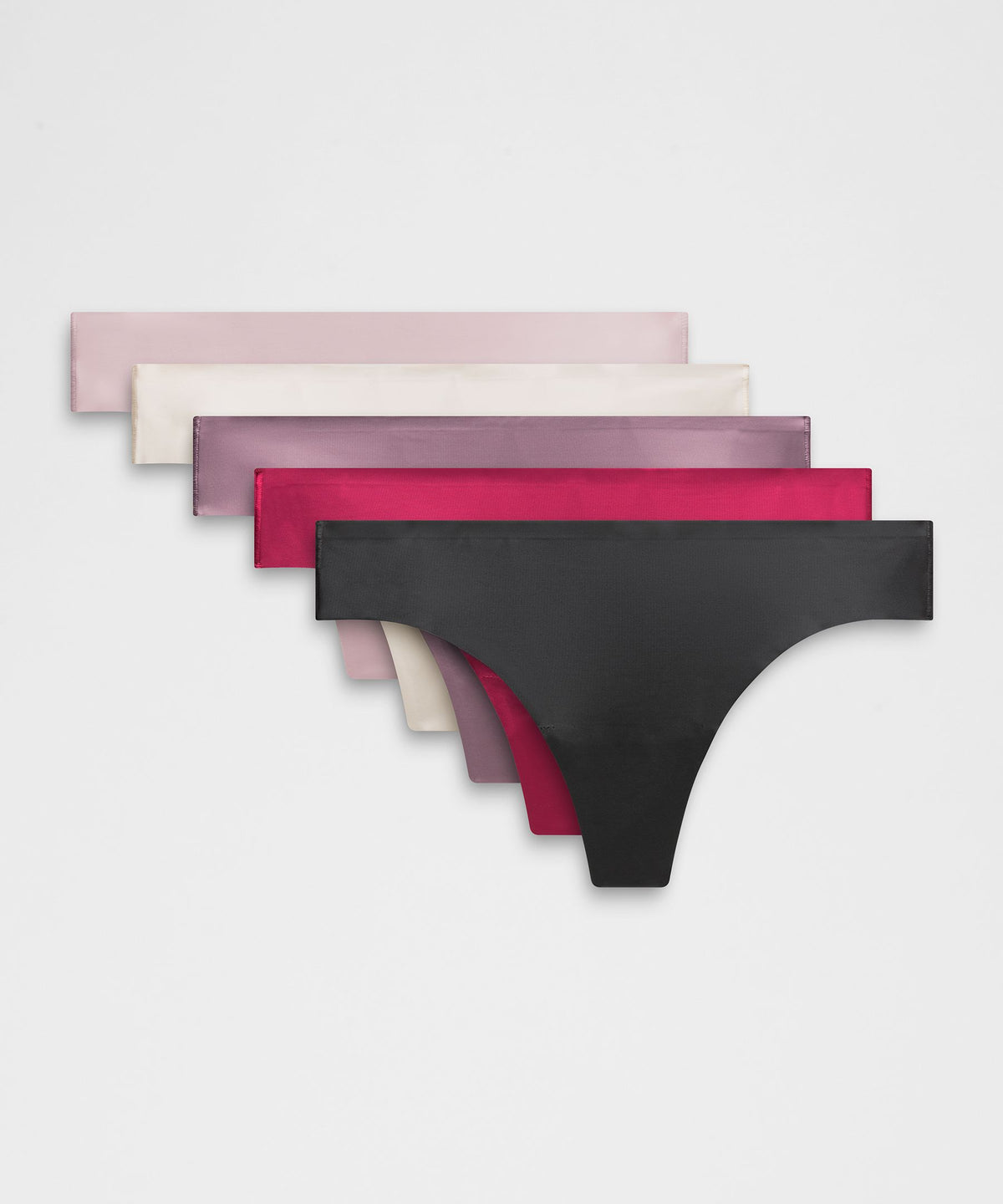 InvisiWear Mid-Rise Thong Underwear5 Pack