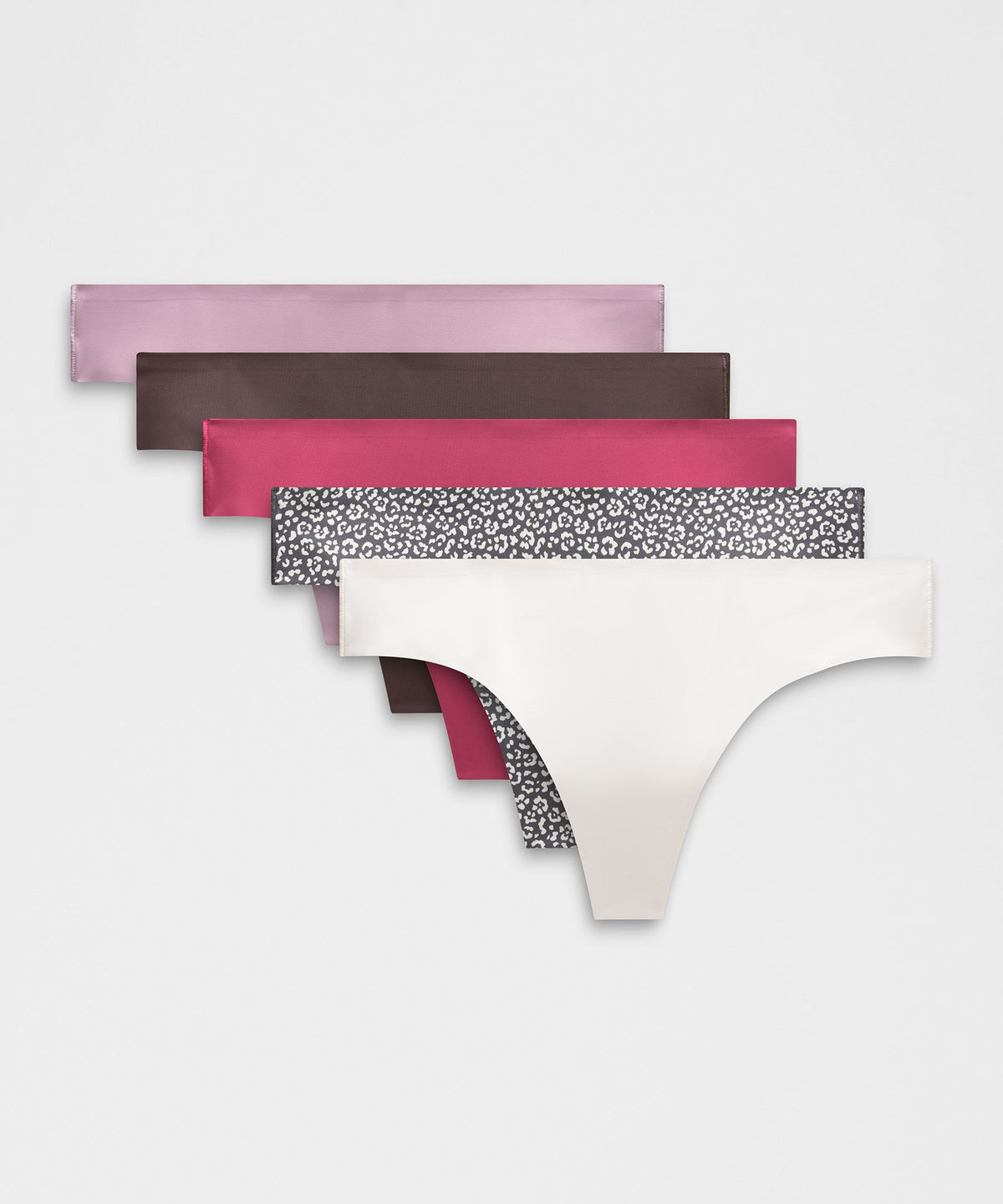 InvisiWear Mid-Rise Thong Underwear5 Pack