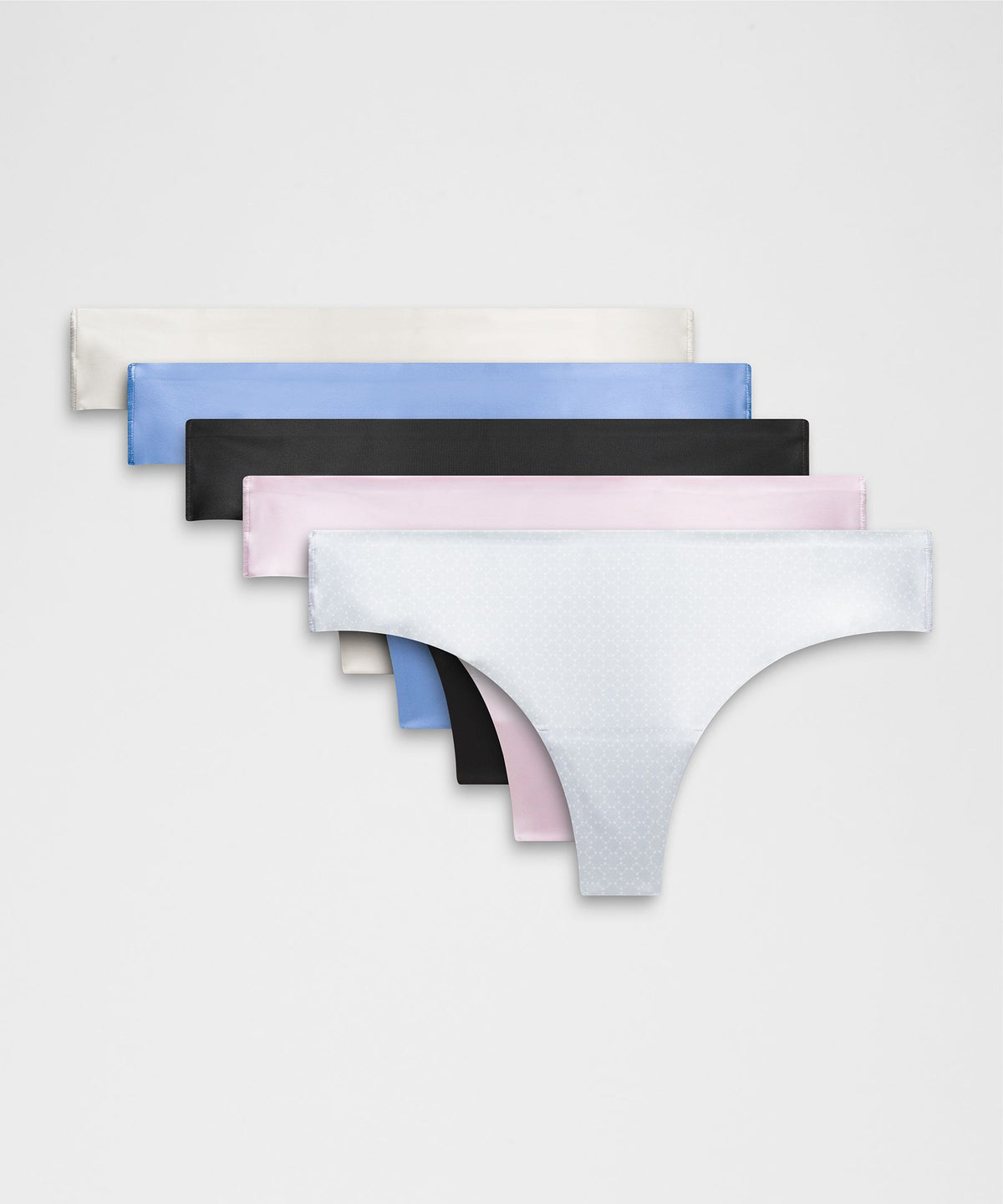 InvisiWear Mid-Rise Thong Underwear5 Pack