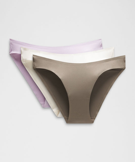 Wundermost Ultra-Soft Nulu Mid-Rise Bikini Underwear3 Pack