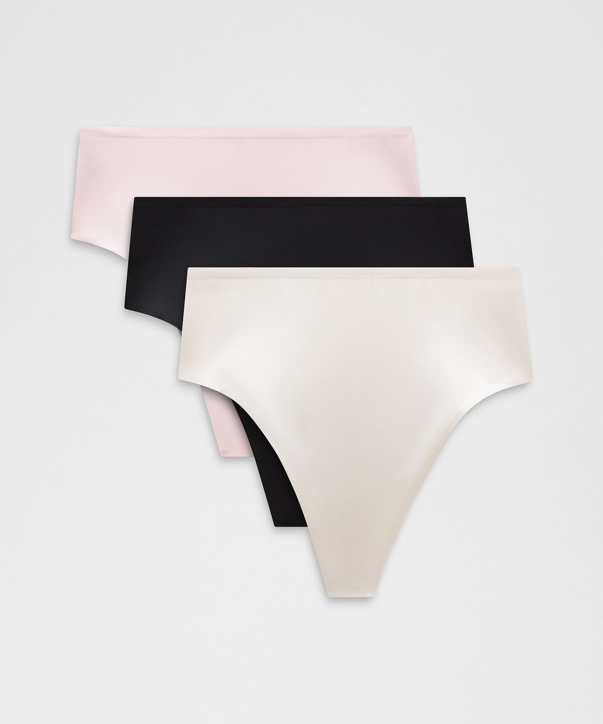 Wundermost Ultra-Soft Nulu High-Waist Thong Underwear3 Pack