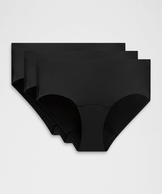 Nulu Added Absorbency Extra-High-Rise Bikini Underwear3 Pack