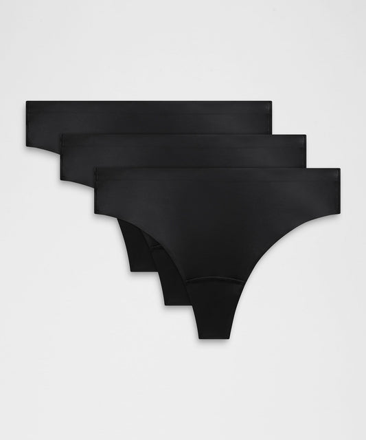 Nulu Added Absorbency Extra-High-Rise Thong Underwear3 Pack